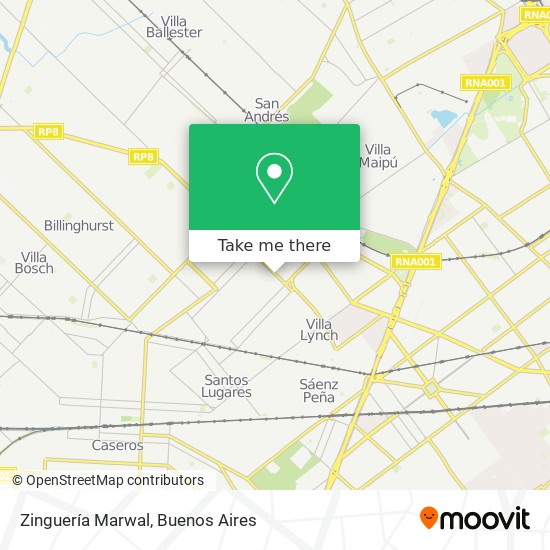 Zinguería Marwal map