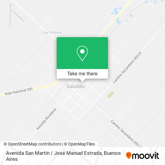 Avenida San Martín / José Manuel Estrada map