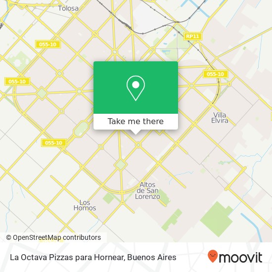 La Octava Pizzas para Hornear map