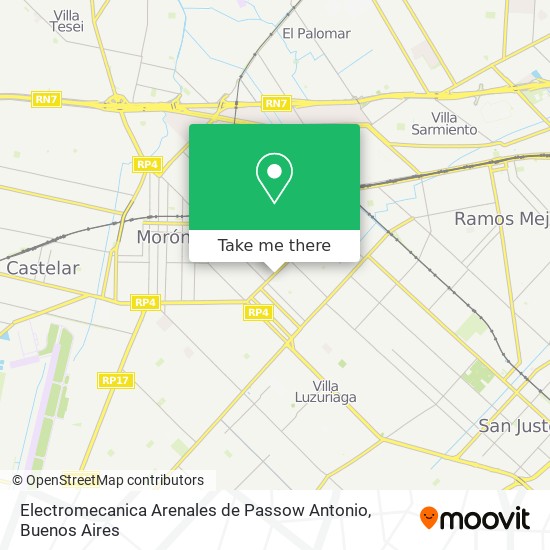 Electromecanica Arenales de Passow Antonio map