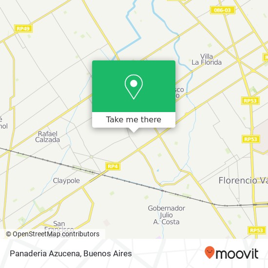 Mapa de Panaderia Azucena