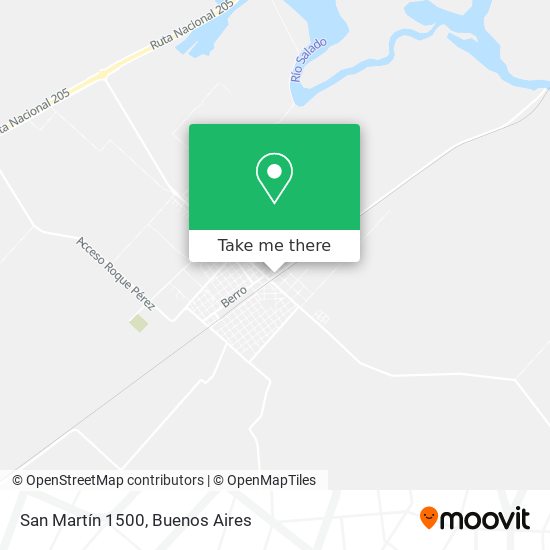 Mapa de San Martín 1500