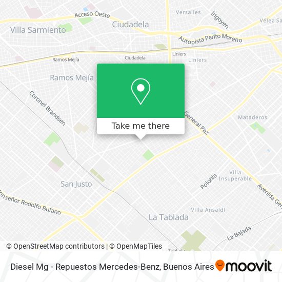 Mapa de Diesel Mg - Repuestos Mercedes-Benz