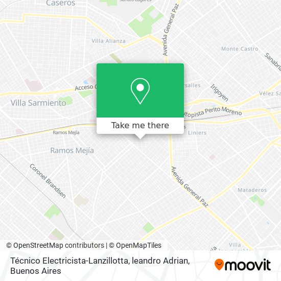 Técnico Electricista-Lanzillotta, leandro Adrian map