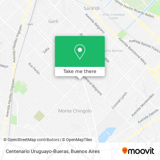 Centenario Uruguayo-Bueras map