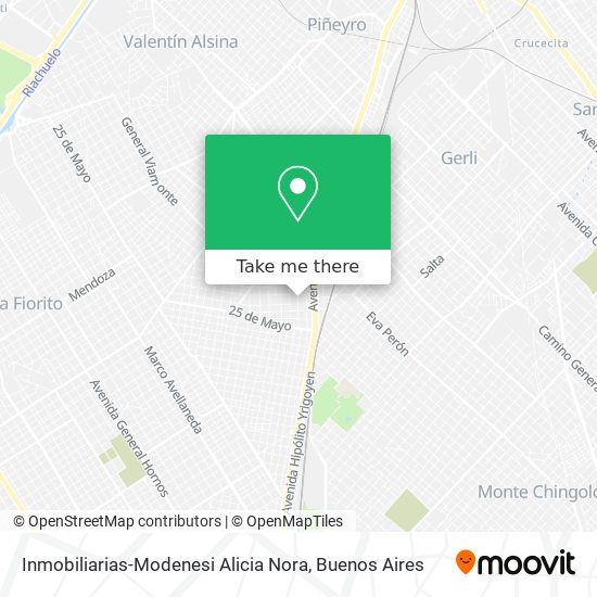 Inmobiliarias-Modenesi Alicia Nora map