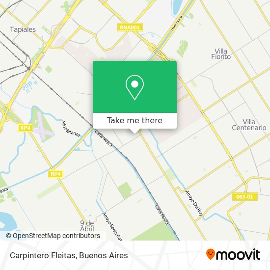 Carpintero Fleitas map