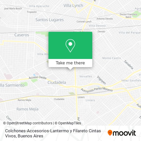 Mapa de Colchones-Accesorios-Lantermo y Filareto Cintas Vivos