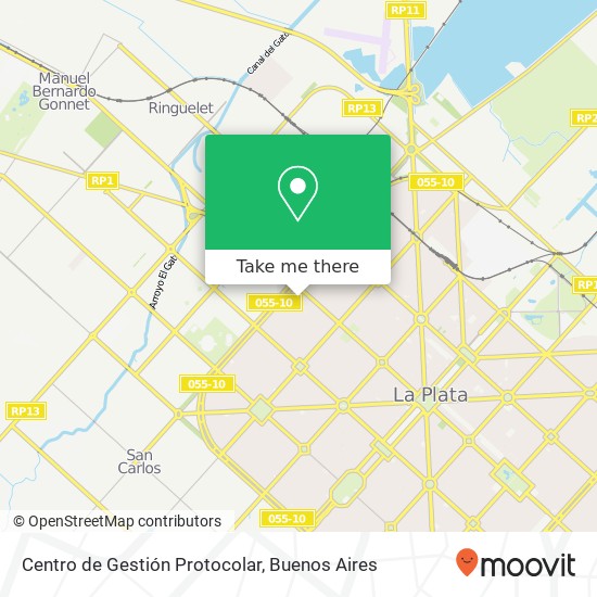 Centro de Gestión Protocolar map