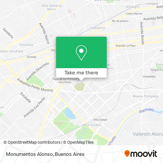 Monumentos Alonso map