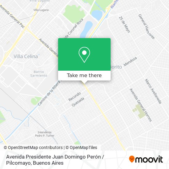 Avenida Presidente Juan Domingo Perón / Pilcomayo map