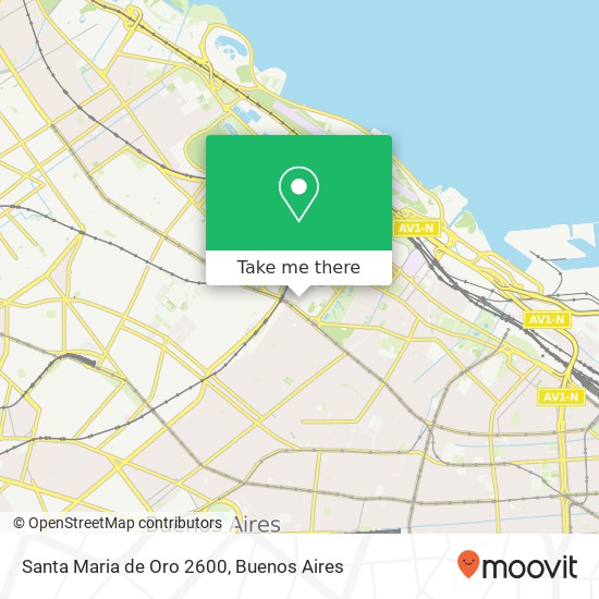 Santa Maria de Oro 2600 map