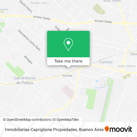 Mapa de Inmobiliarias-Capriglione Propiedades