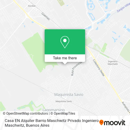 Mapa de Casa EN Alquiler Barrio Maschwitz Privado  Ingeniero Maschwitz
