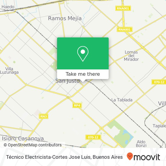 Técnico Electricista-Cortes Jose Luis map