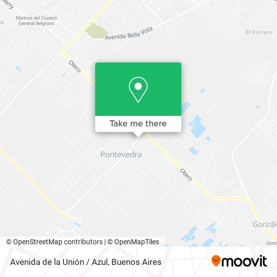 Avenida de la Unión / Azul map
