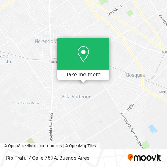 Río Traful / Calle 757A map