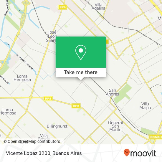 Vicente Lopez 3200 map