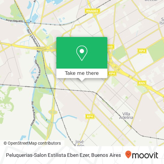 Peluquerias-Salon Estilista Eben Ezer map