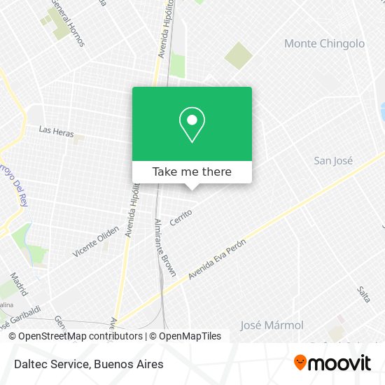 Daltec Service map