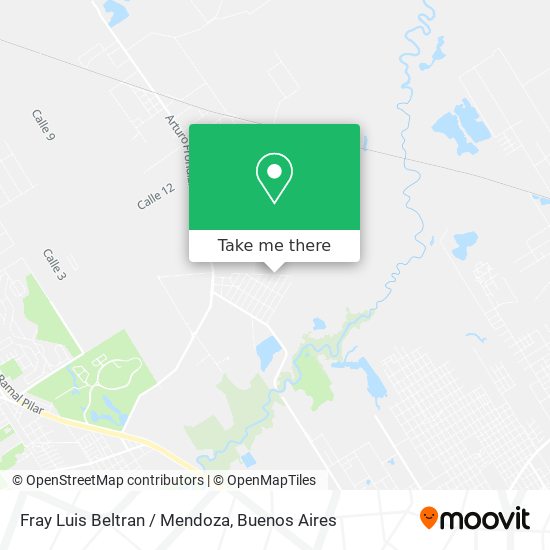 Fray Luis Beltran / Mendoza map