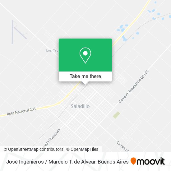 Mapa de José Ingenieros / Marcelo T. de Alvear