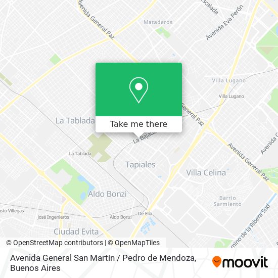 Avenida General San Martín / Pedro de Mendoza map