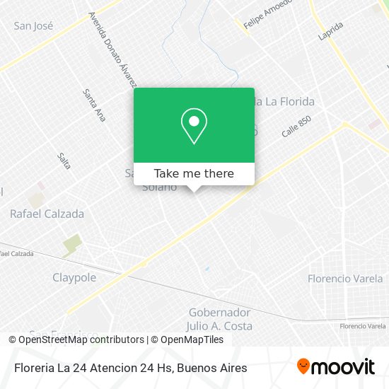Floreria La 24 Atencion 24 Hs map