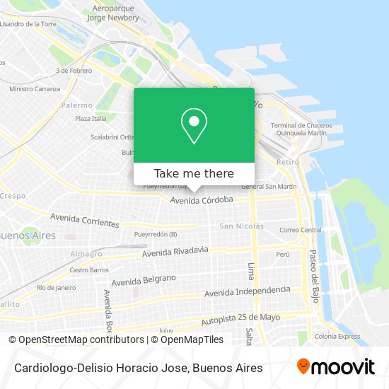 Cardiologo-Delisio Horacio Jose map