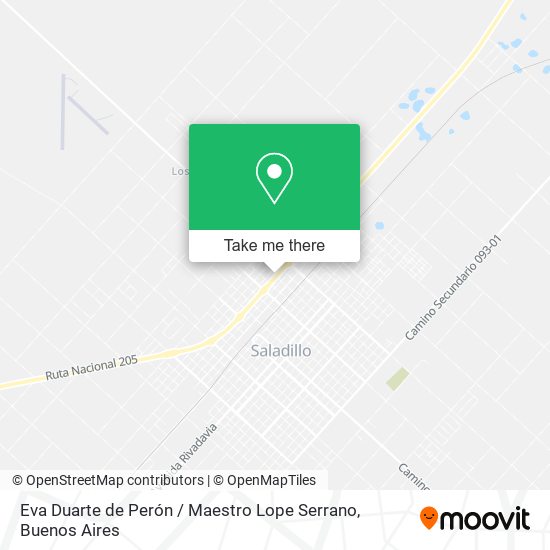 Mapa de Eva Duarte de Perón / Maestro Lope Serrano