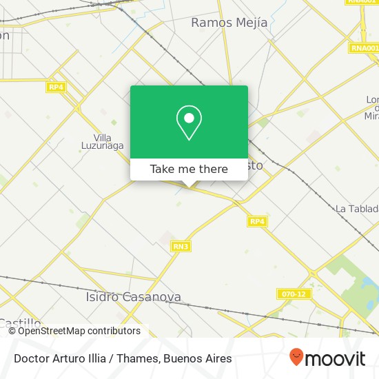 Mapa de Doctor Arturo Illia / Thames