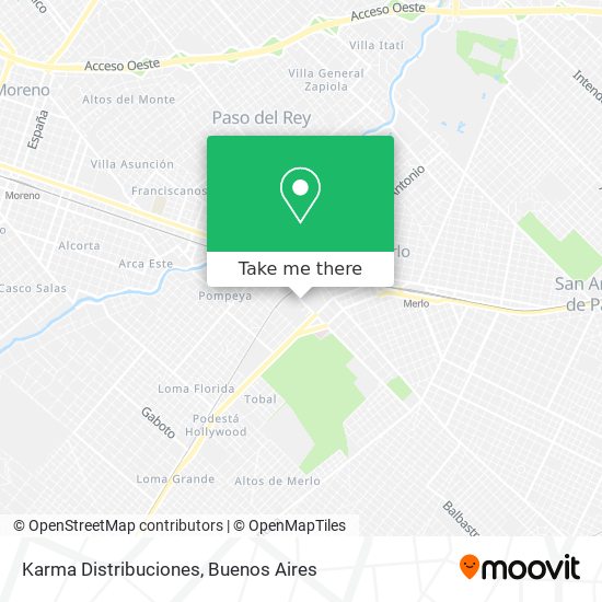 Karma Distribuciones map