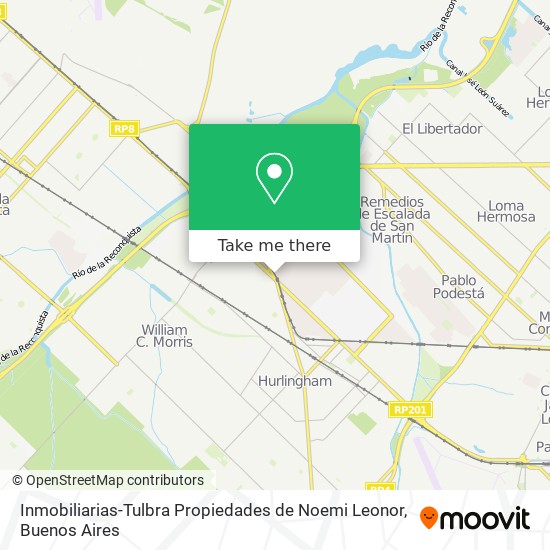 Inmobiliarias-Tulbra Propiedades de Noemi Leonor map