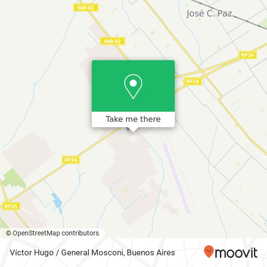 Mapa de Víctor Hugo / General Mosconi