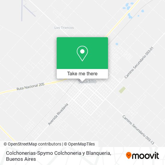 Colchonerias-Spymo Colchoneria y Blanqueria map