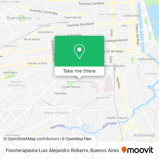 Fisioterapeuta-Luis Alejandro Roberts map