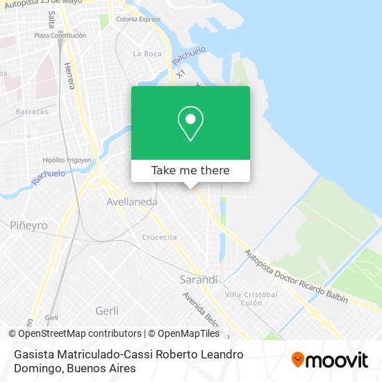 Gasista Matriculado-Cassi Roberto Leandro Domingo map