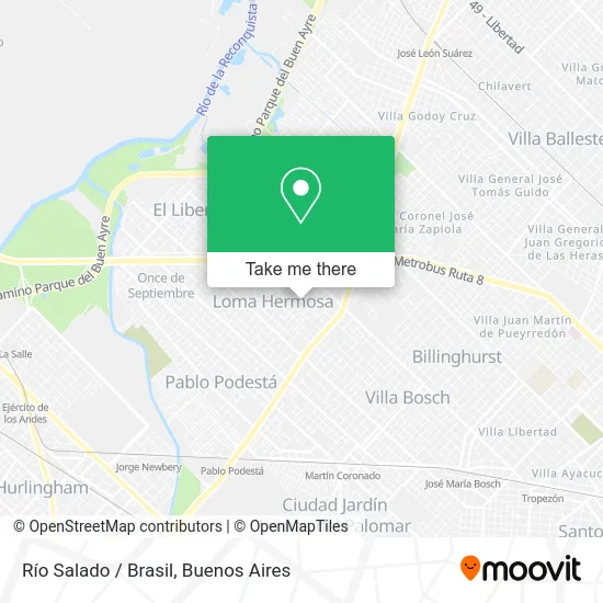 Río Salado / Brasil map