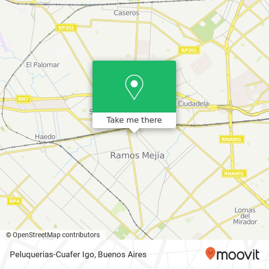 Peluquerias-Cuafer Igo map