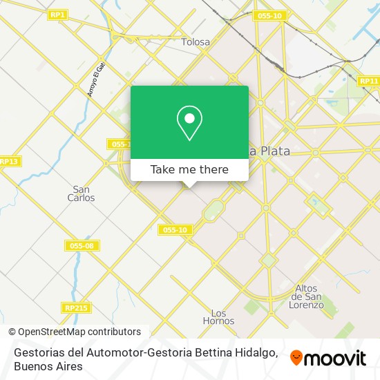 Gestorias del Automotor-Gestoria Bettina Hidalgo map