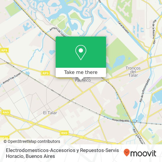 Mapa de Electrodomesticos-Accesorios y Repuestos-Servis Horacio