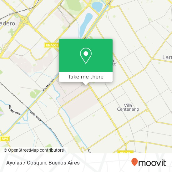Ayolas / Cosquín map