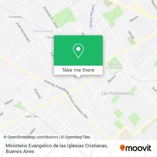 Mapa de Ministerio Evangelico de las Iglesias Cristianas