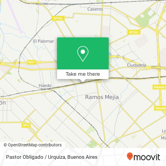 Pastor Obligado / Urquiza map