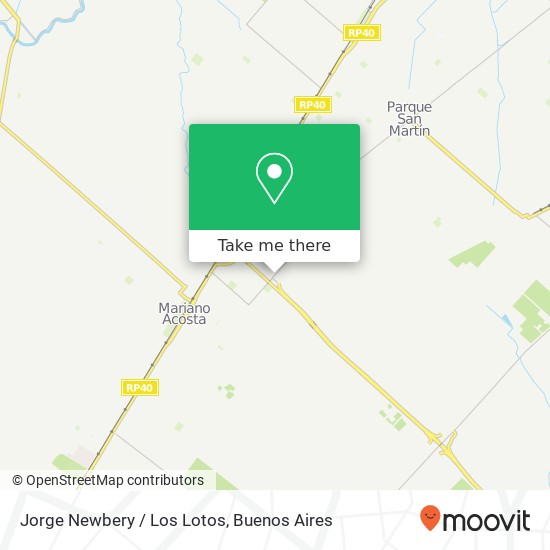 Mapa de Jorge Newbery / Los Lotos