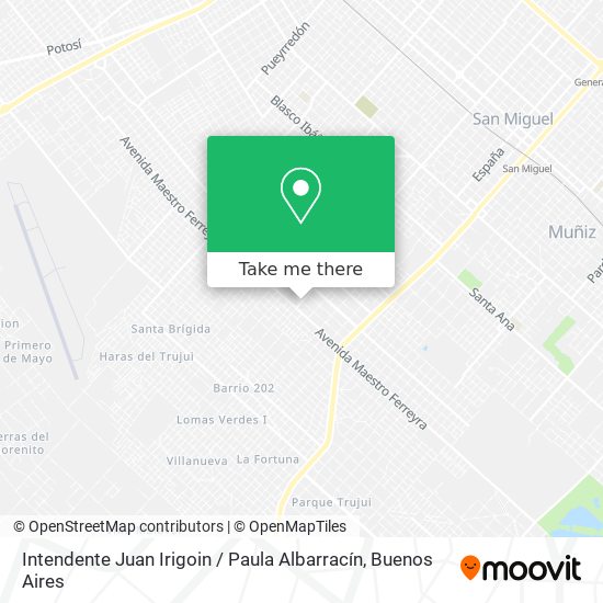 Mapa de Intendente Juan Irigoin / Paula Albarracín