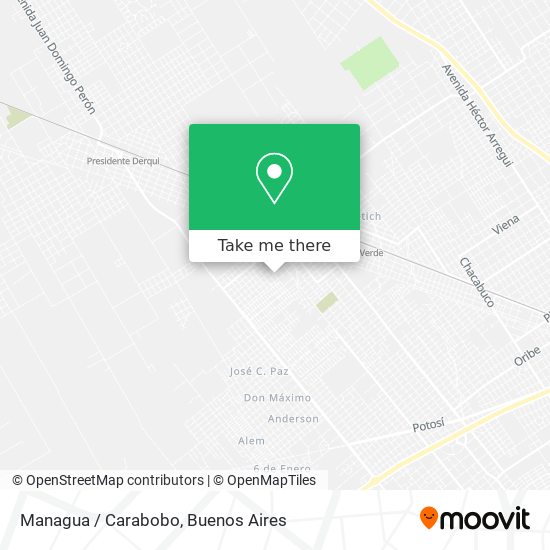 Managua / Carabobo map