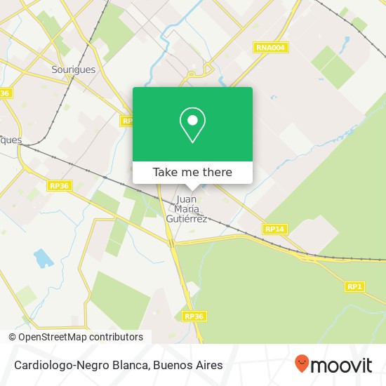 Cardiologo-Negro Blanca map