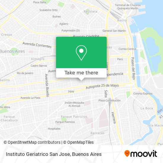 Mapa de Instituto Geriatrico San Jose
