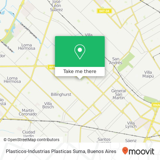 Mapa de Plasticos-Industrias Plasticas Suma